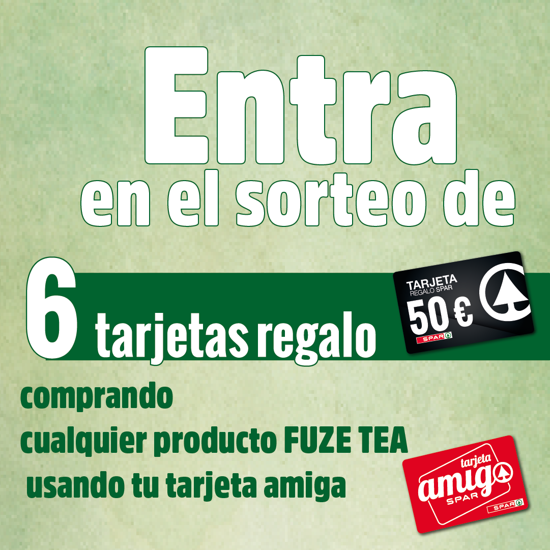 SORTEO | 6 TARJETAS REGALO CON FUZE TEA