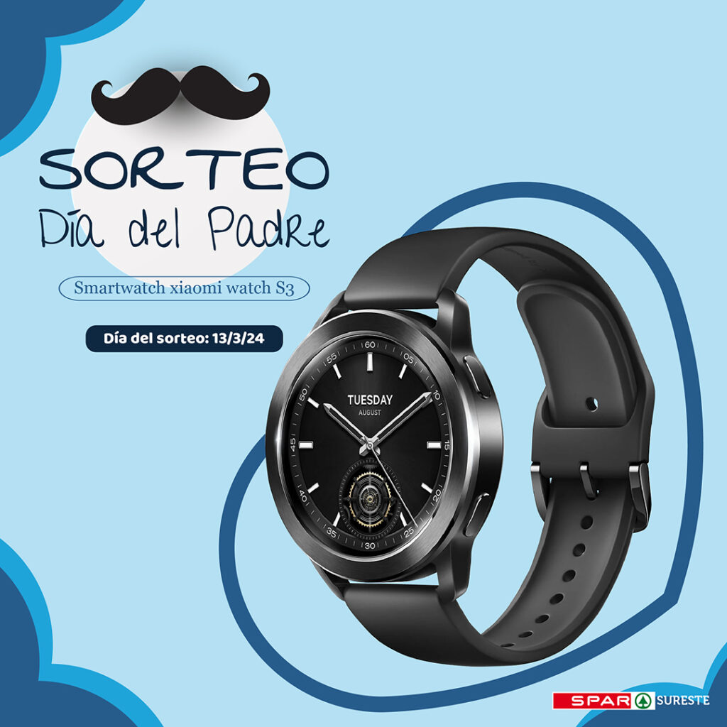 sorteo dia del padre de un smartwatch Xiaomi Watch s3