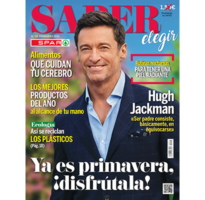 Revista spar saber elegir, edición primavera, con hugh jackman de portada